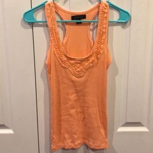 orange tank top